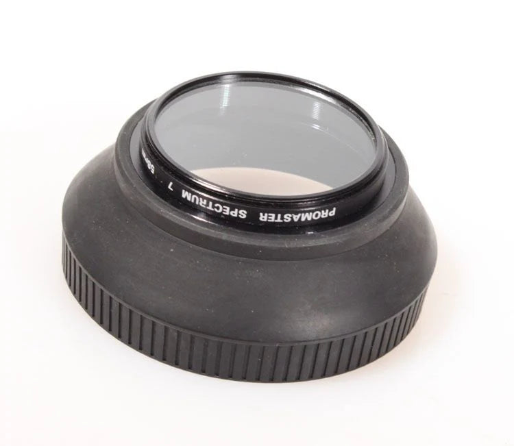 58MM RUBBER LENS HOOD W/UV FILTER