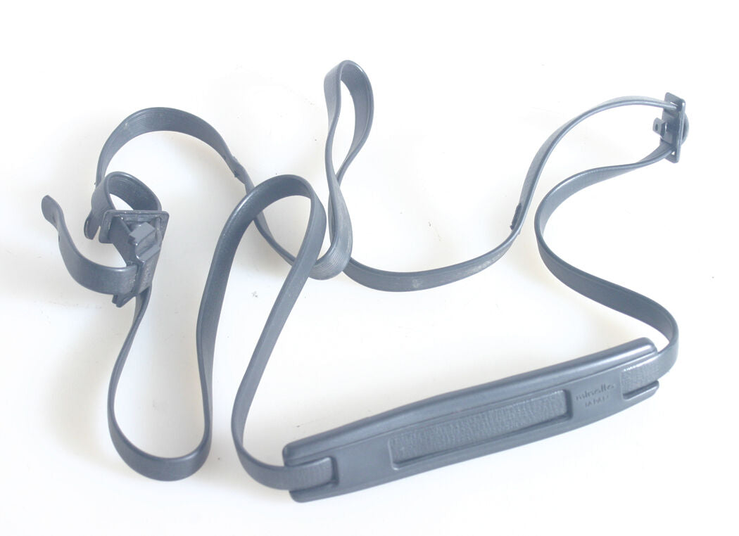MINOLTA CAMERA STRAP VINTAGE 1970S THIN BLACK