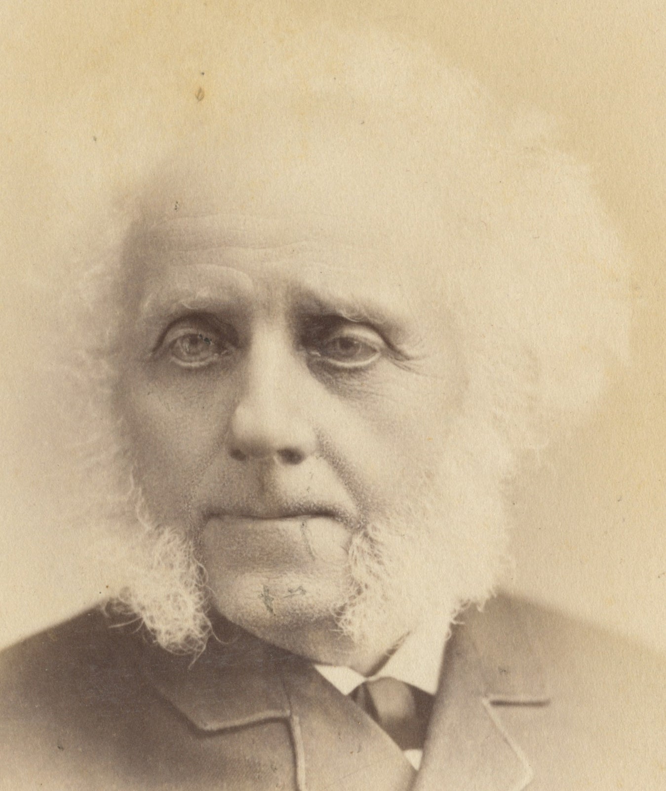STUDIO PHOTO OLDER MAN W/ GREAT MUTTON CHOPS FROM NY