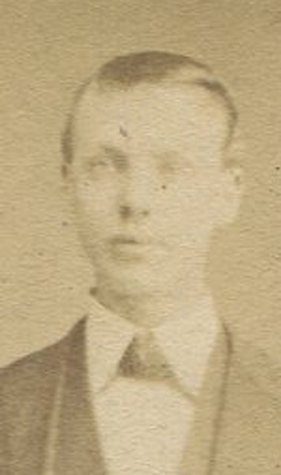 YOUNG MAN STANDING NEXT TO ORNATE CHAIR. CDV. PITTSBURGH, PA.