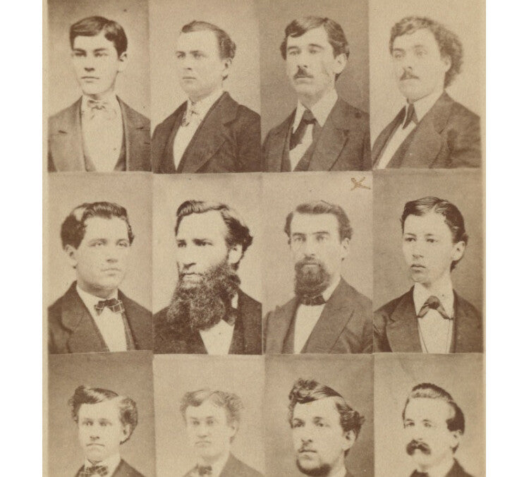 MT. UNION, OH, 12 PORTRAITS BY STEFFEY, MEN, CDV