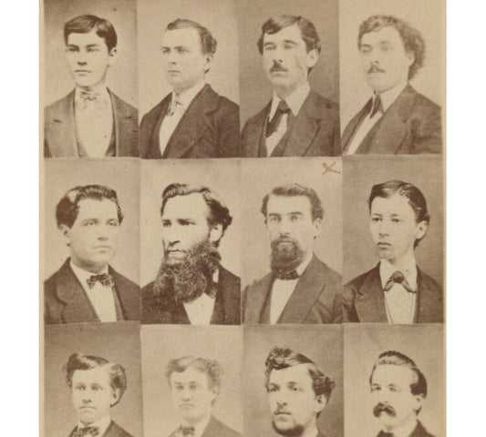 MT. UNION, OH, 12 PORTRAITS BY STEFFEY, MEN, CDV