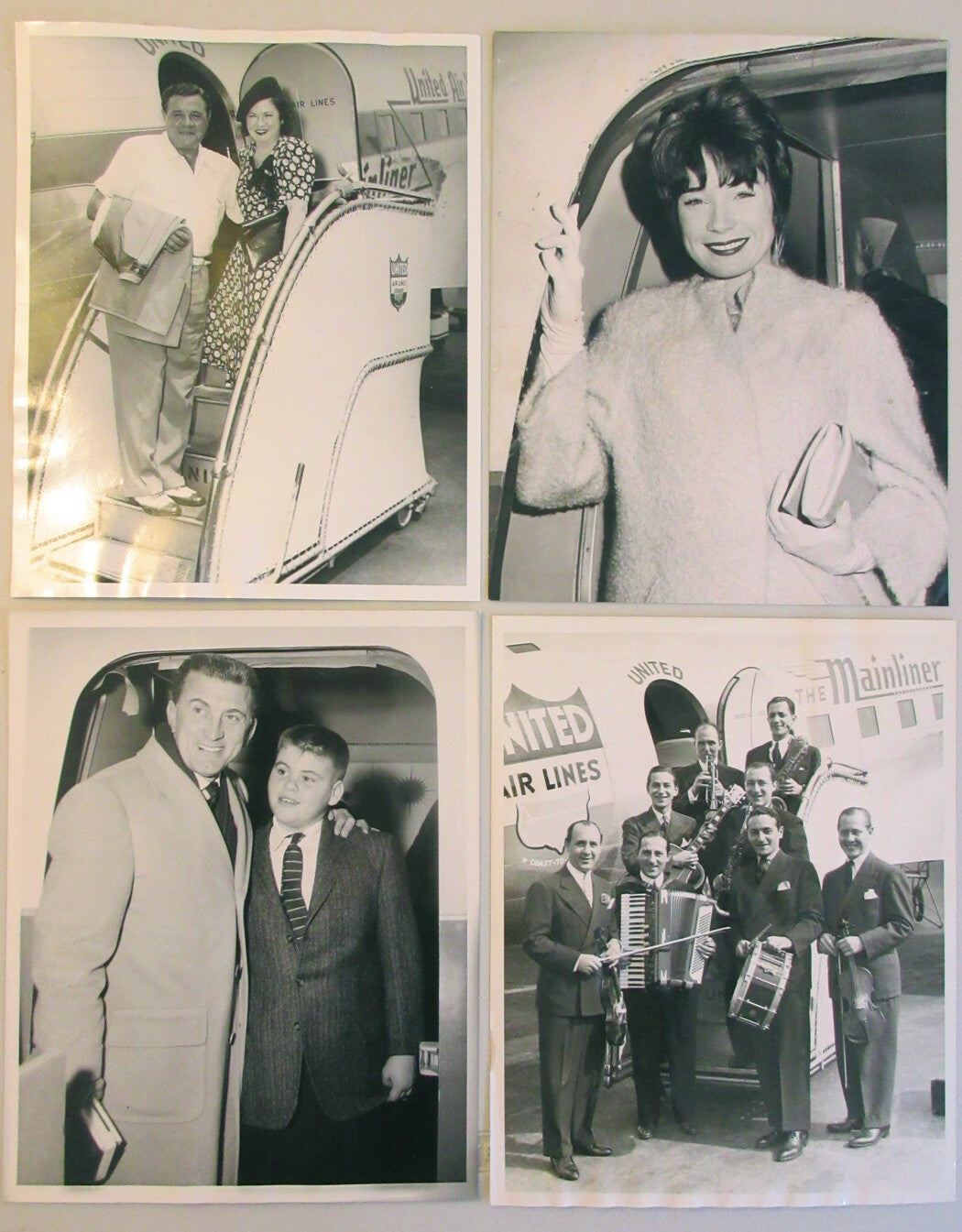 UNITED AIRLINES HISTORIC COLLECTION OF CELEBRITY PASSENGERS/BABE RUTH...