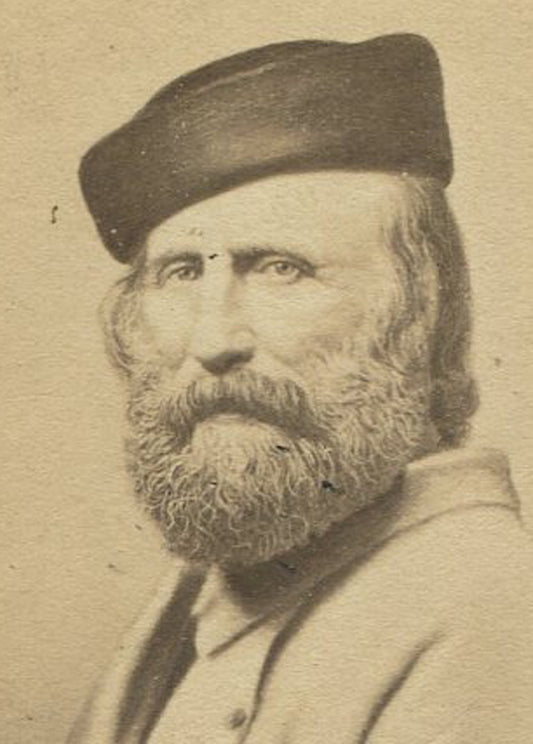 GIUSEPPE GARIBALDI SIGNED CDV. ITALIAN POLITICIAN AND GENERAL. MILAN. VERY RARE