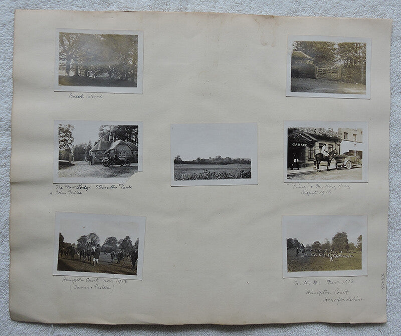 SET OF 7 2X3 HEREFORDSHIRE SNAPSHOT PHOTOS + 8X11 MADONNA AND CHILD