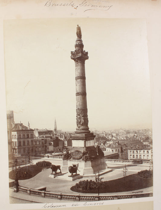 BRUSSELS, GERMANY. CONGRESS COLUMN .  8x10 reprint