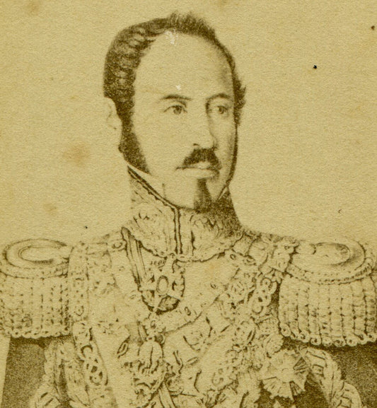 BALDOMERO ESPARTERO, REGENT OF SPAIN. CDV OF PAINTING.