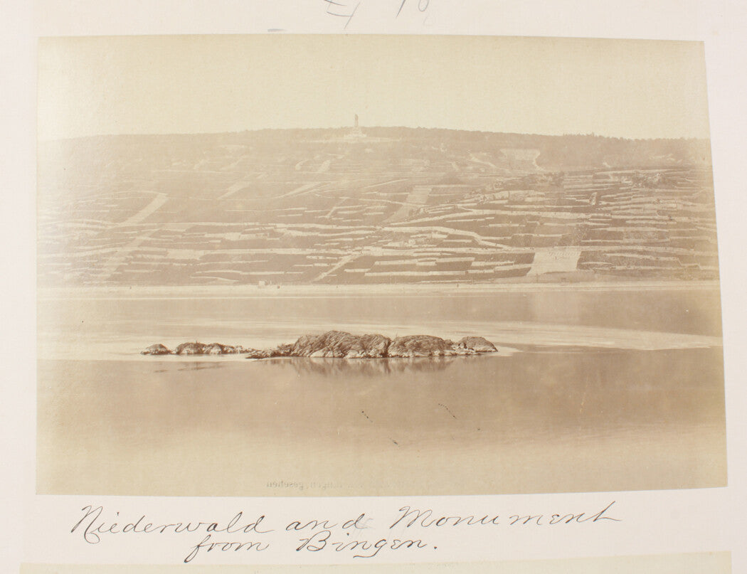NIEDERWALD AND MONUMENT FROM BINGEN. 8x10 reprint