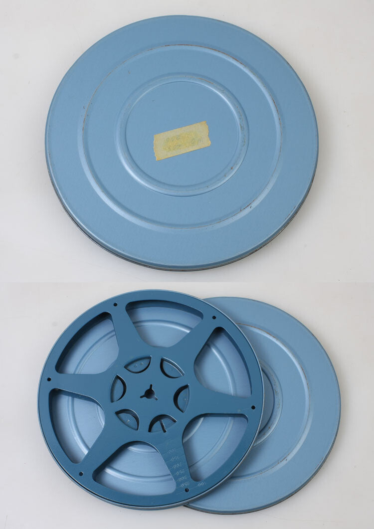 8mm 400ft MOVIE REEL AND CAN