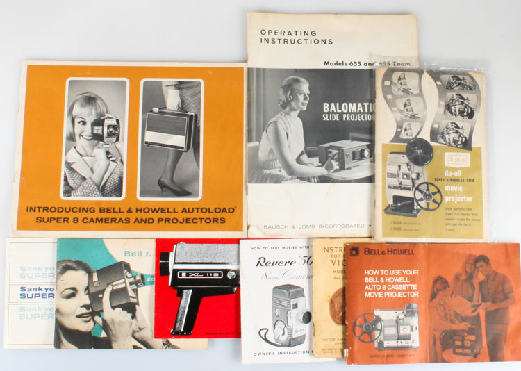 MOVIE CAMERA MANUAL LARGE LOT