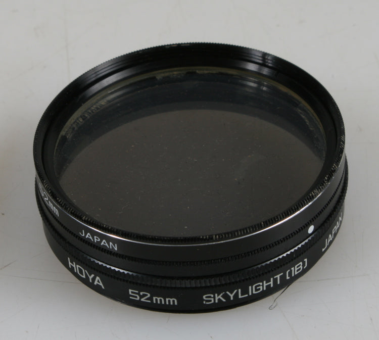 52MM FILTER SET OF 3. SKY 1B, UV, POLARIZER