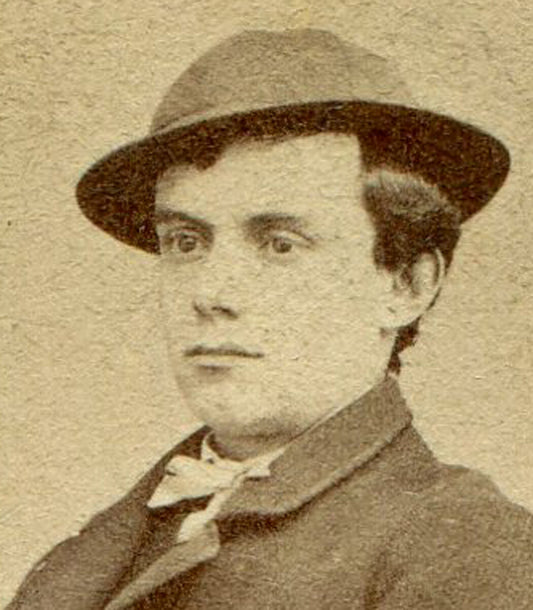 MAN SEATED POSE, REALLY COOL HAT. CDV. PHILADELPHIA, PA.