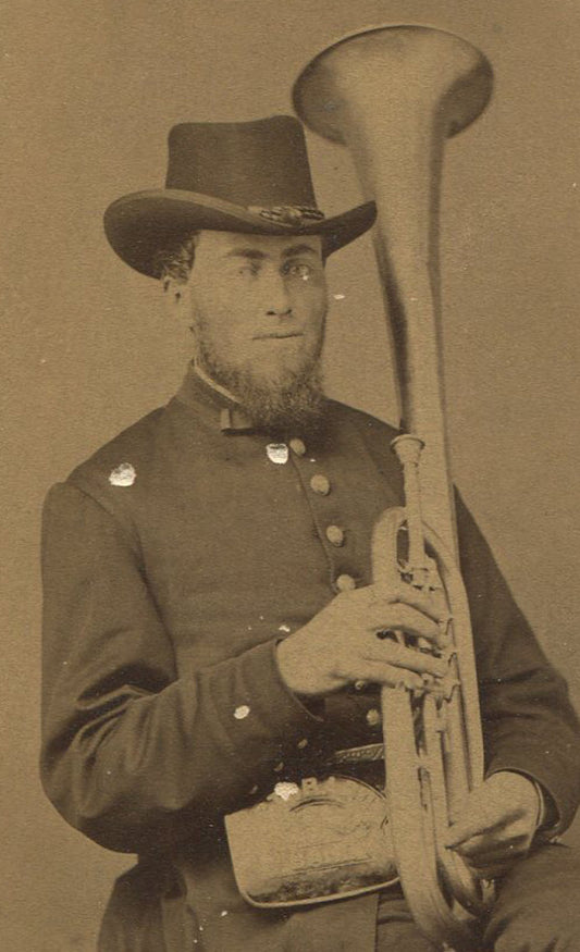 CDV OF MUSICIAN OCTORARO CORNET BAND. CHESTER COUNTY, PA.