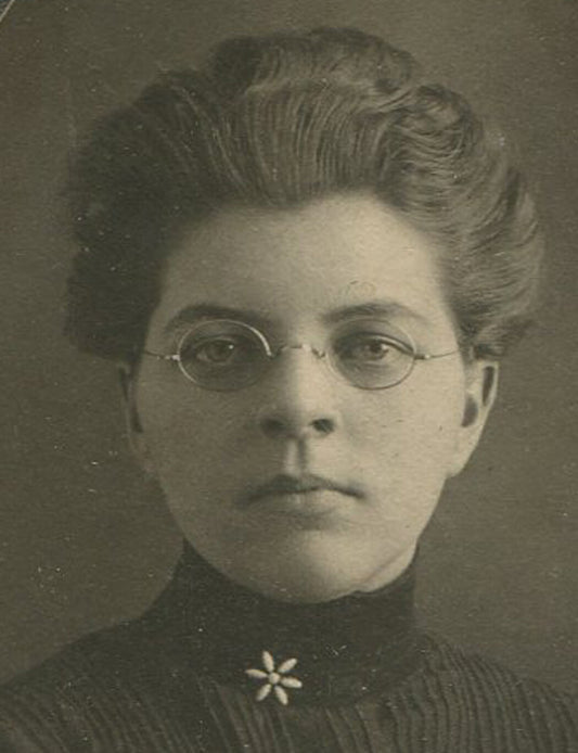 Vintage Gelatin Silver Photo Print on Card Oval 3.25 x 1.75 Pretty Woman