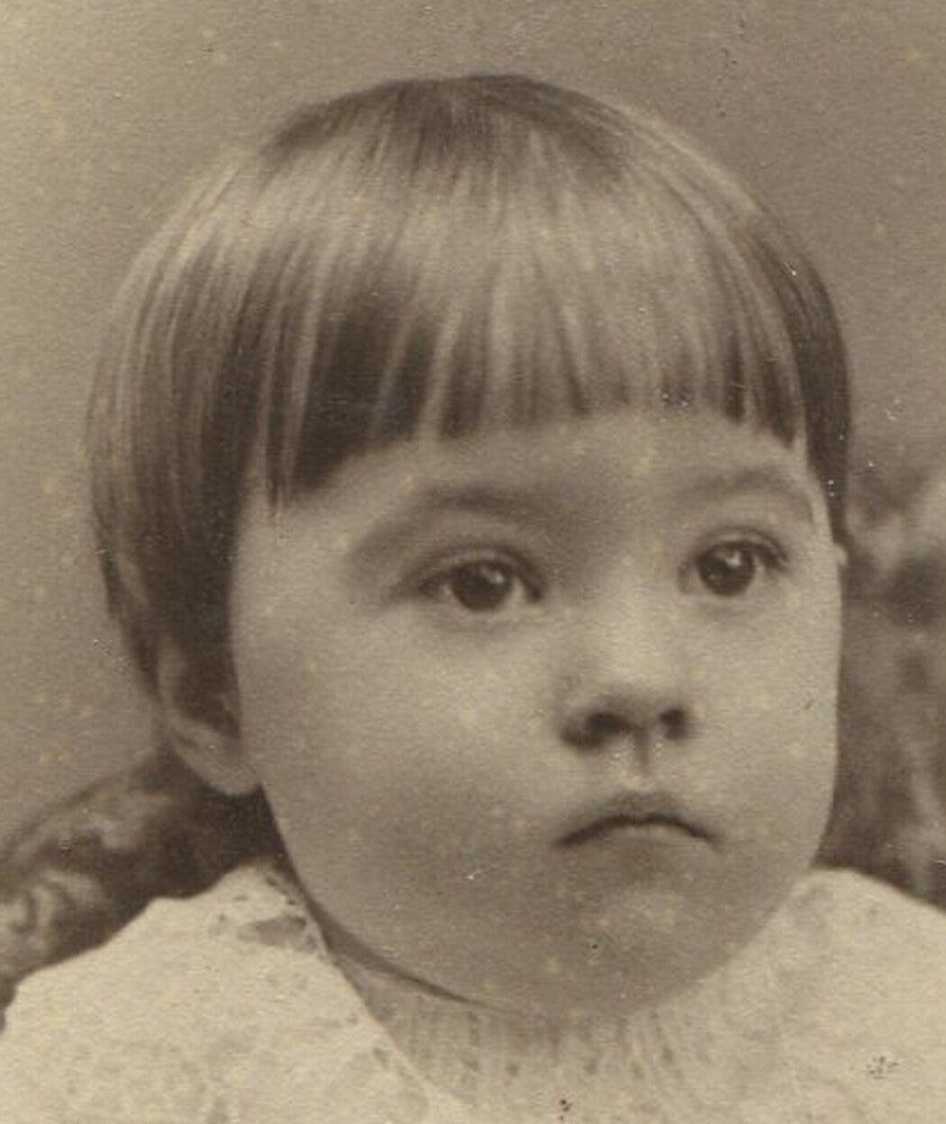 ALERT, ROUND FACED BABY. CABINET CARD. BURNSWICK, ME.