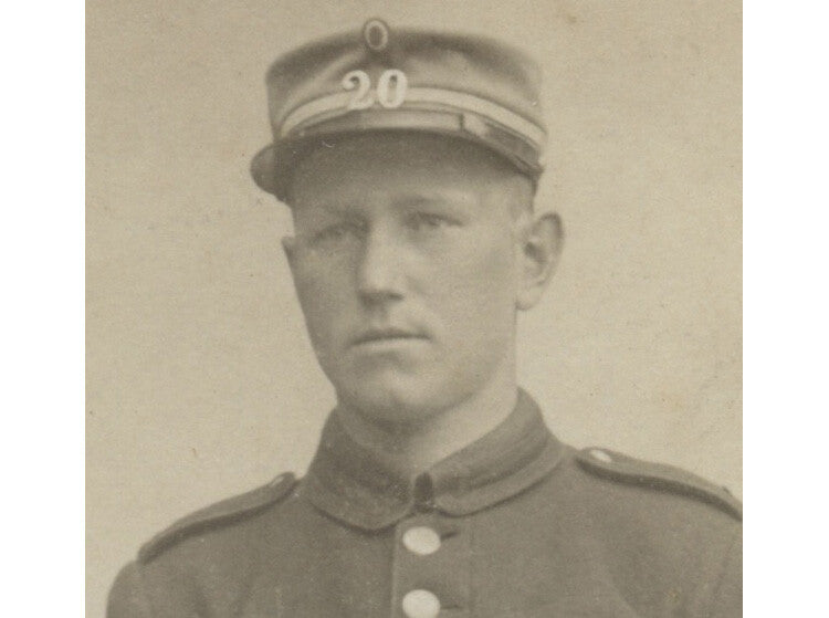 SLAGELSE, DENMARK, STUDIO PHOTO DANISH SOLDIER
