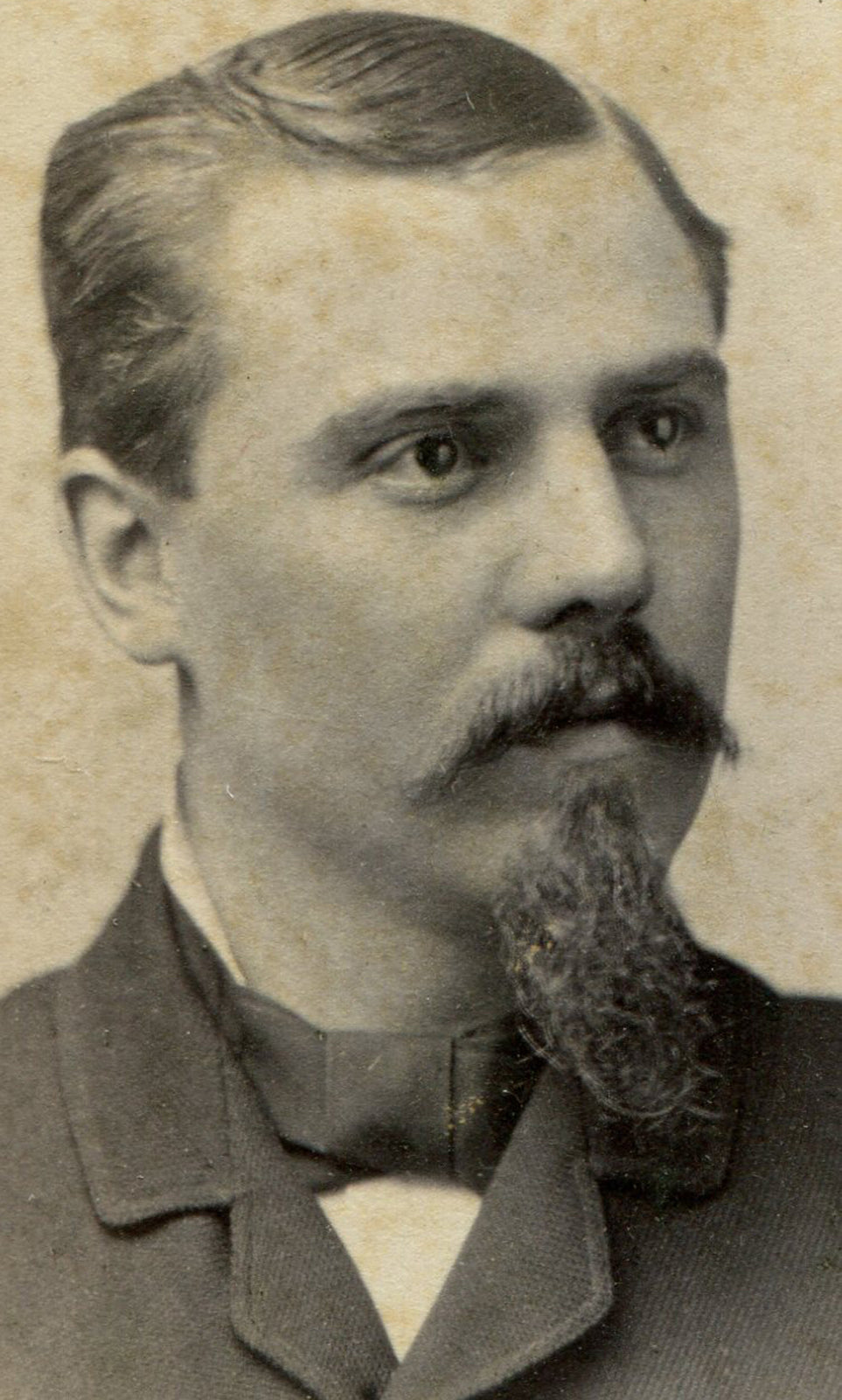 SERIOUS MAN W/ SERIOUS GOATEE. CDV. HARTFORD, CONN.