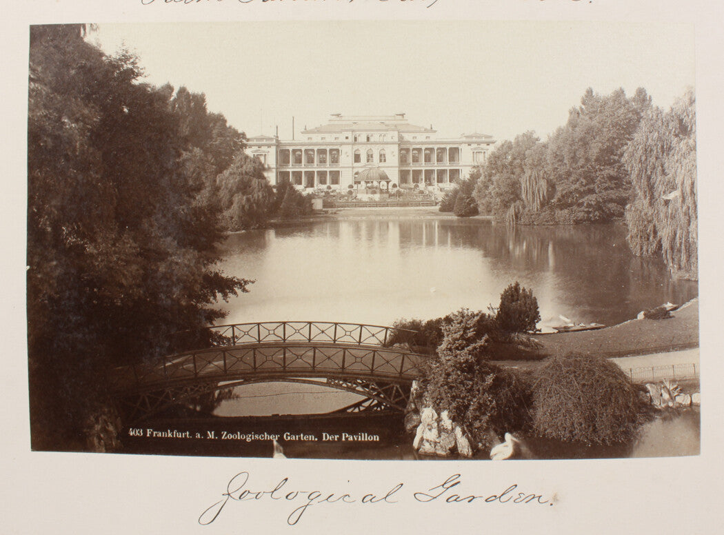 THE PAVILION ZOOLOGICAL GARDEN. FRANKFURT ON THE MAIN. 8x10 reprint
