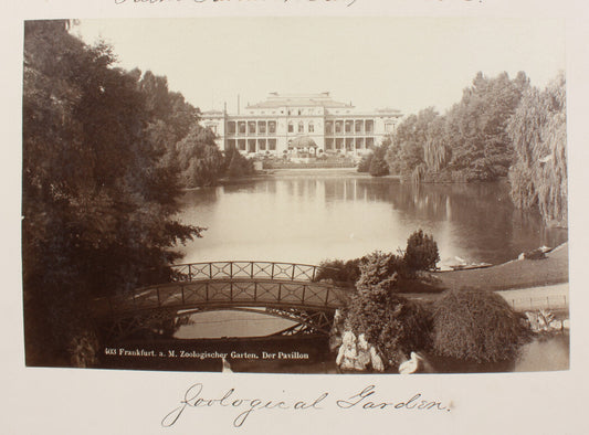 THE PAVILION ZOOLOGICAL GARDEN. FRANKFURT ON THE MAIN. 8x10 reprint