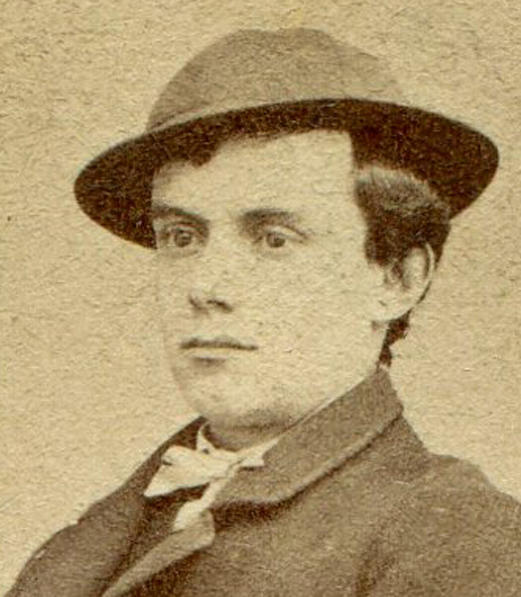 MAN SEATED POSE, REALLY COOL HAT. CDV. PHILADELPHIA, PA.