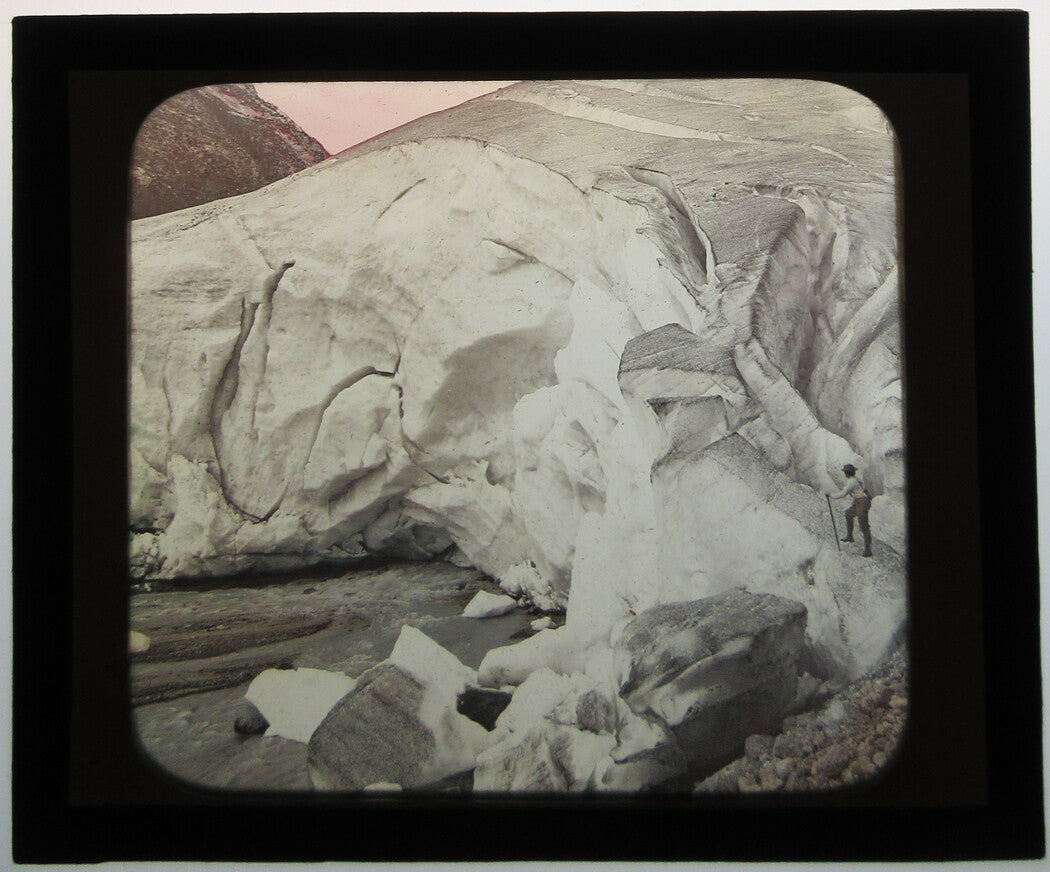 YOHO GLACIER, CANADA. PHOTO ON GLASS.