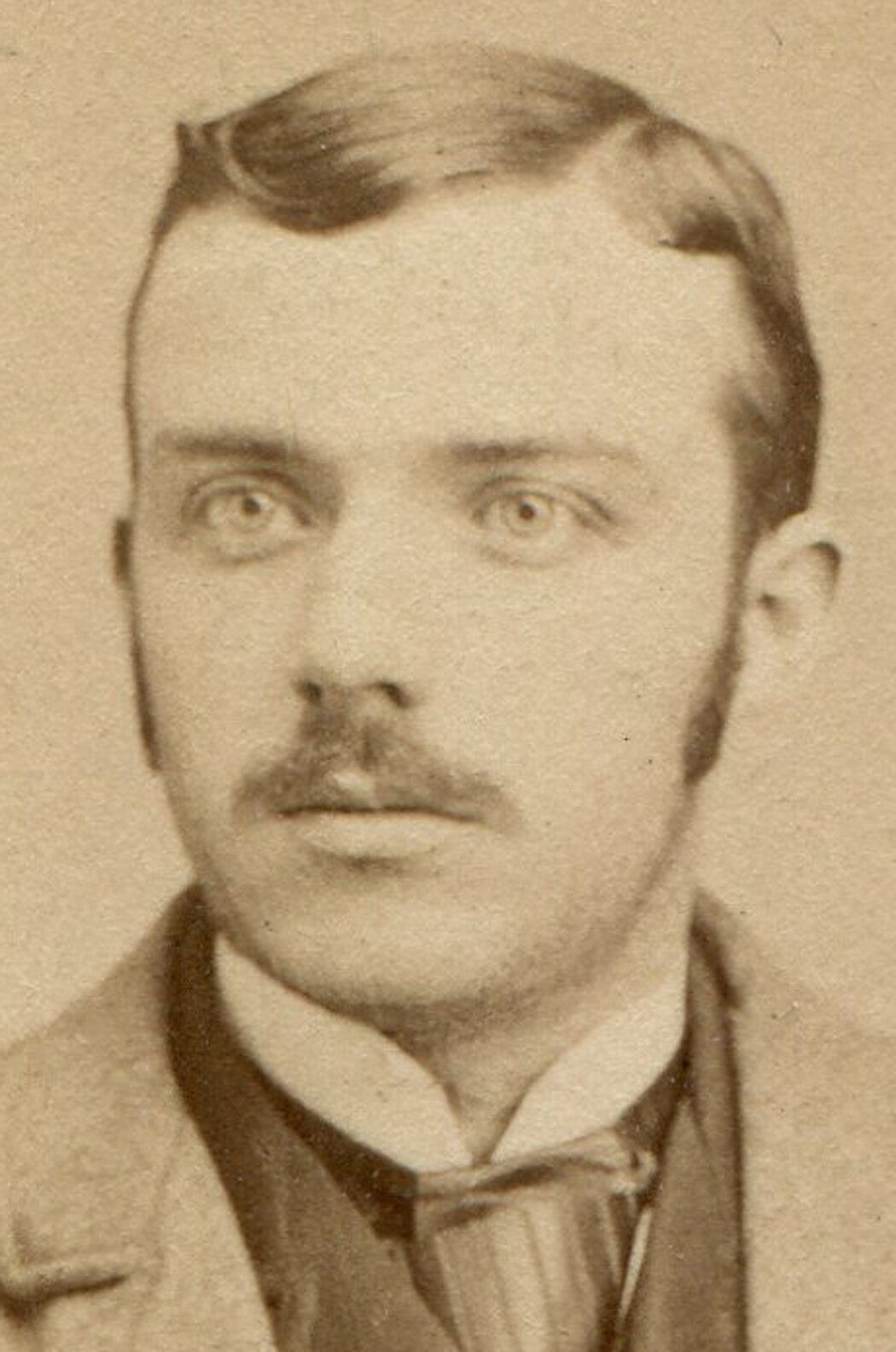 Vintage 1900s Photo Card Every Man If There Ever Was One, Original Old Photo 2.5x1.5 in Circa 1900