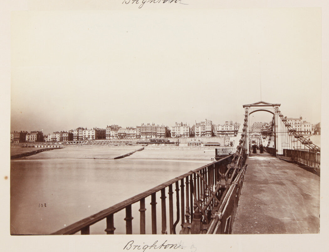 BRIDGE, BRIGHTON SEASIDE. BRIGHTON, ENGLAND. 8x10 reprint