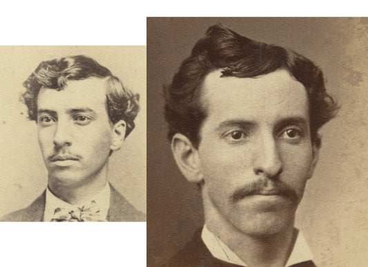 CIVIL WAR ERA BROTHERS, COLUMBUS/CINCI, OH, SET OF 2 CDV PHOTOS
