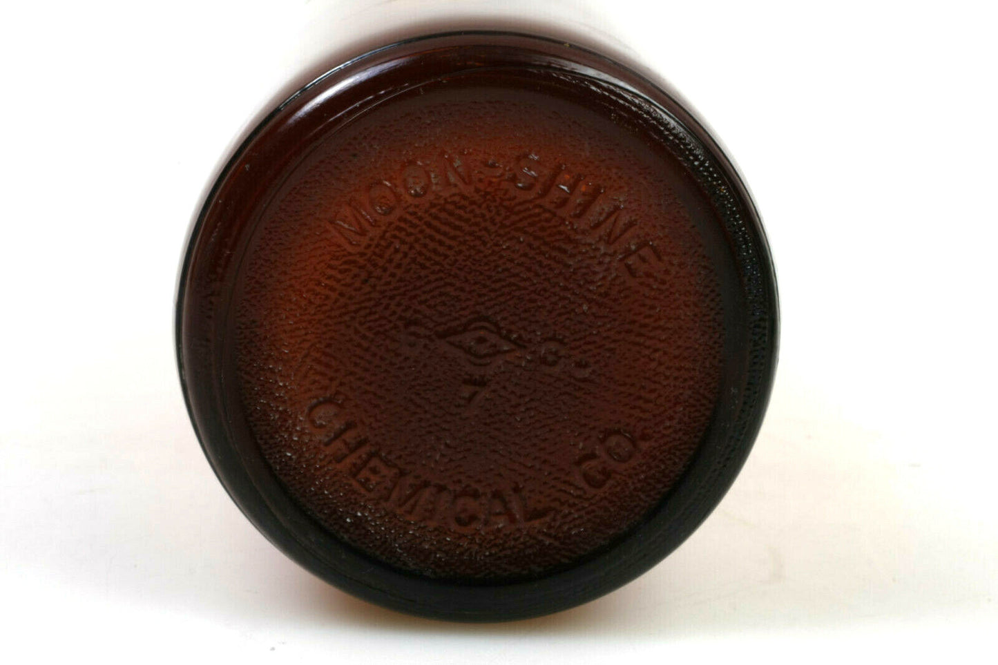 3 VINTAGE BOTTLES, MOONSHINE CHEM, FR. JOHNS PLUTO WATER