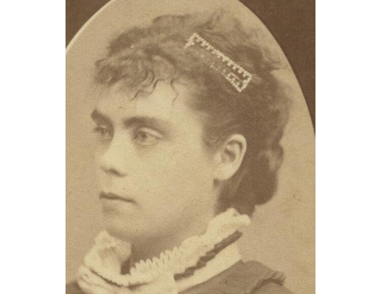 STUDIO PORTRAIT LADY W/ PRETTY DRESS BY HARTWELL