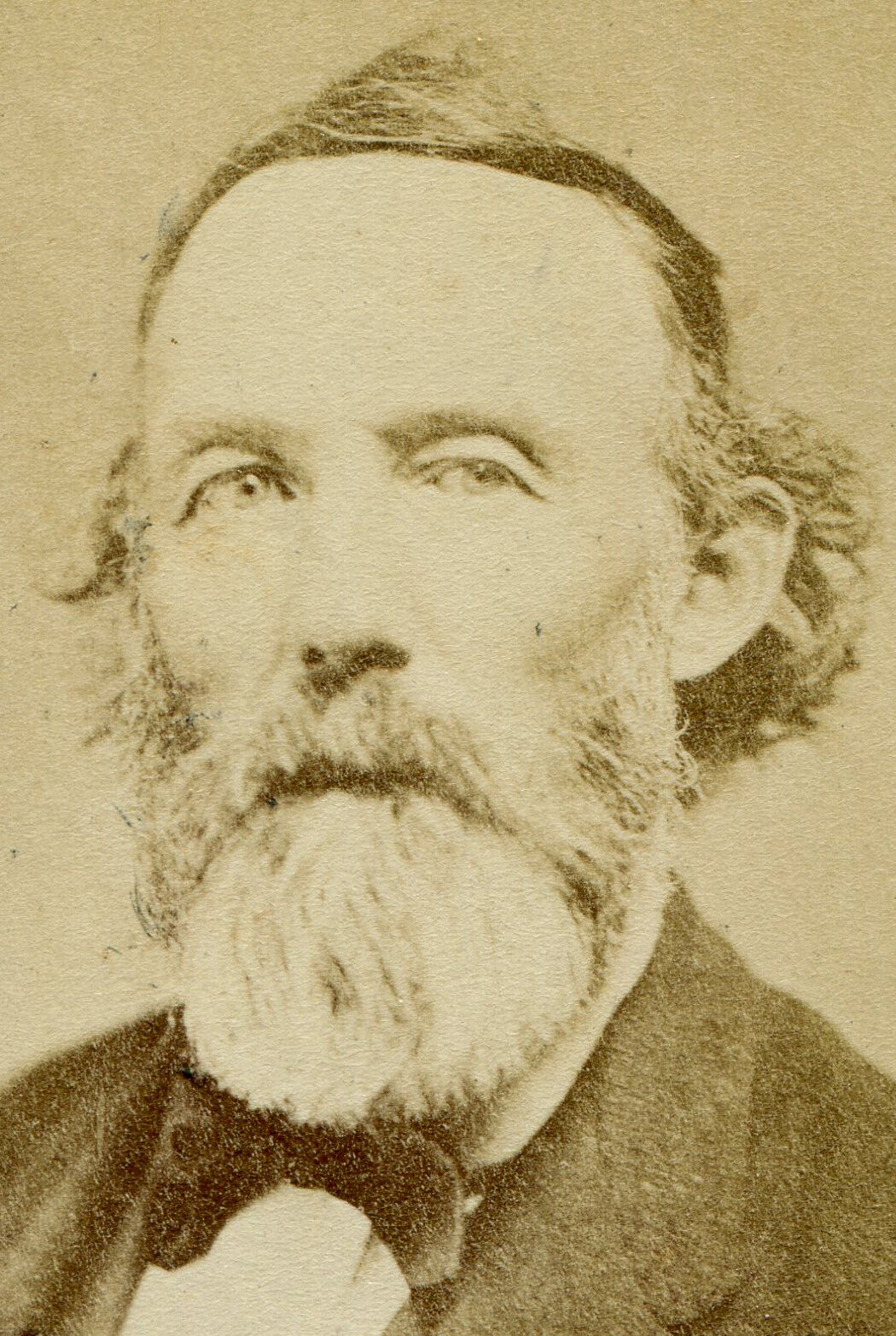 HANDSOME BEARDED OLDER MAN, LOOKS LIKE A GRIFTER. CDV.