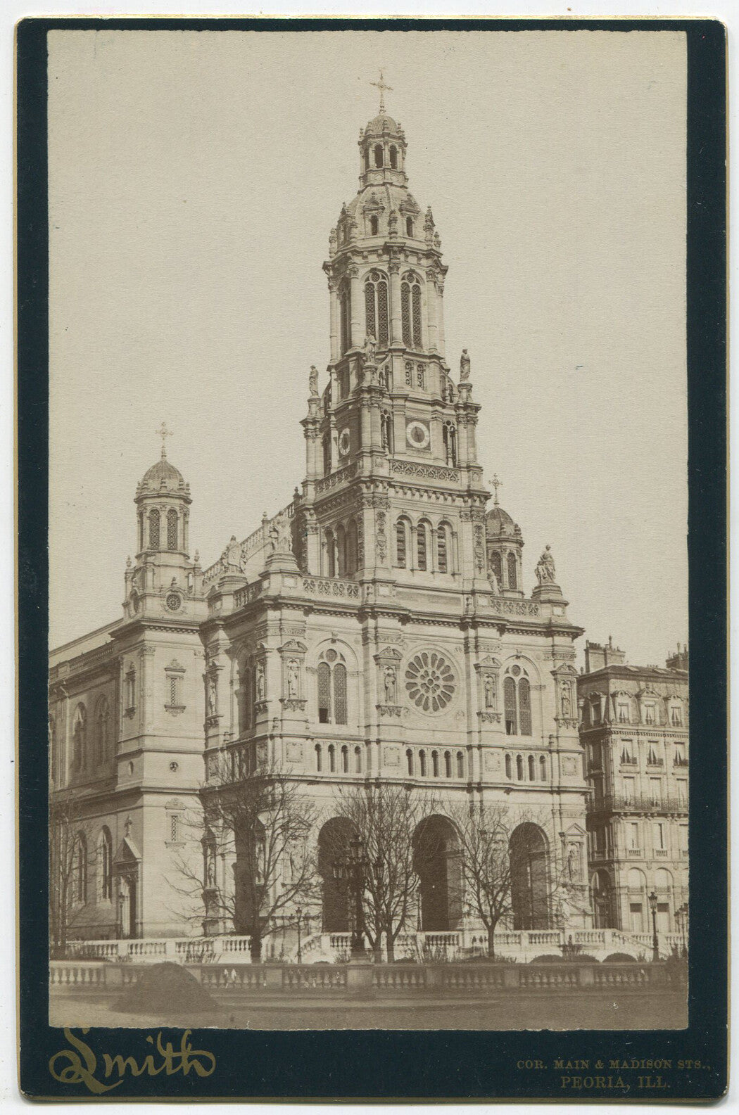 TRINITY CHURCH, PARIS, FRANCE. CABINET CARD.