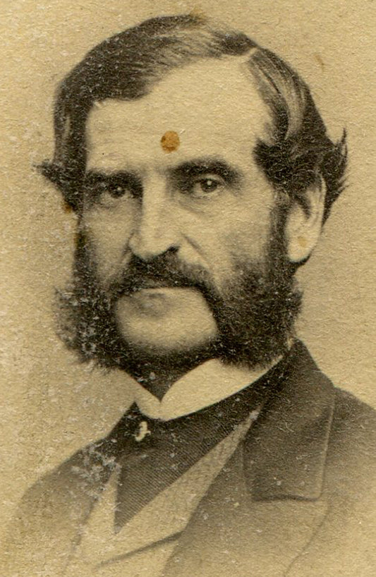 MAN WITH IMPRESSIVE  MUTTON CHOP BEARD. CDV.