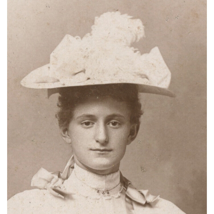 FROM FREDERICK, MD, PHOTO OF A LADY W/ GREAT HAT/PRETTY DRESS
