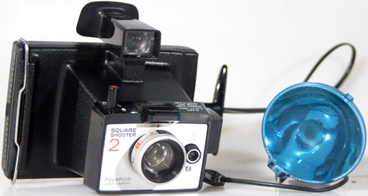 Vintage Polaroid Square Shooter 2 with Flash - Retro Instant Camera, Square Format, Collectible Display