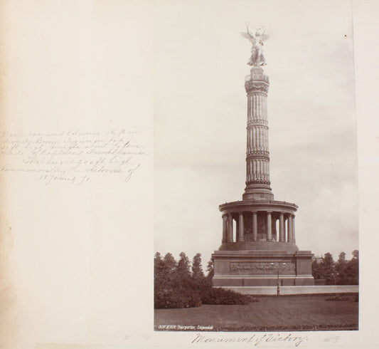 VICTORY COLUMN, GERMANY. 8x10 reprint