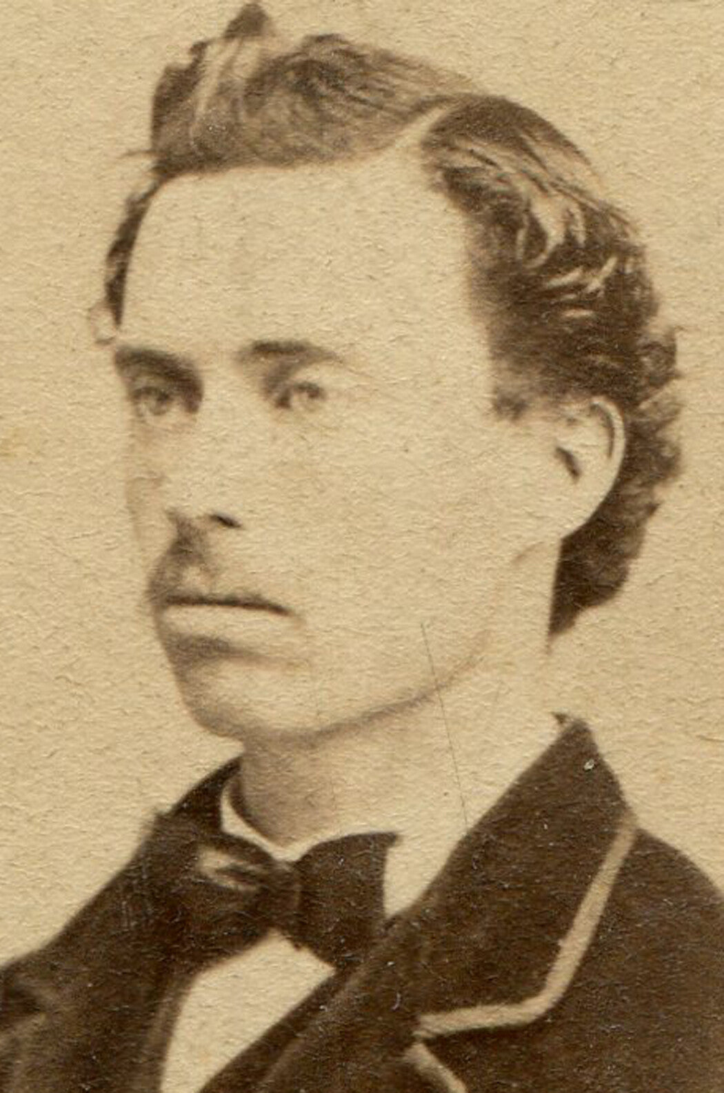 HANDSOME MAN WITH WISPY MUSTACHE. CDV. N.Y.