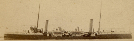H.M.S. HALCYON, BATTLESHIP. CDV. SUNDERLAND, ENGLAND.