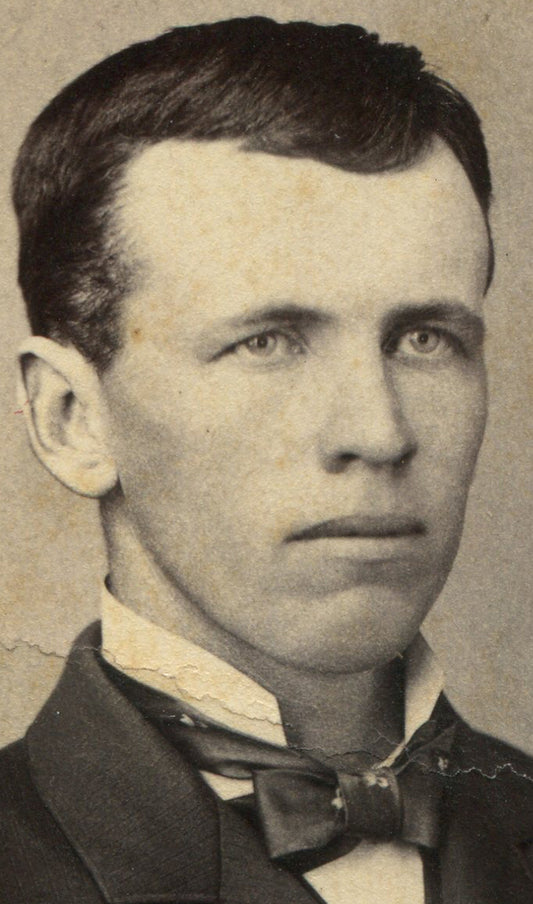 HANDSOME MAN. STRONG PHOTO. CDV. ASHLAND, OHIO.
