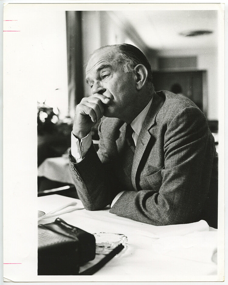 VINT ORIG PHOTO 1970 SENATOR J.W. FULBRIGHT, D-ARK, U.S. SOVIET ARMS INTERVIEW
