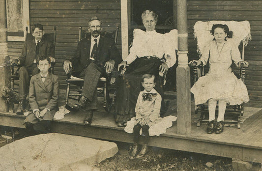 AMERICANS AT HOME, RURAL. 1900. 4 SET B W PHOTOS.
