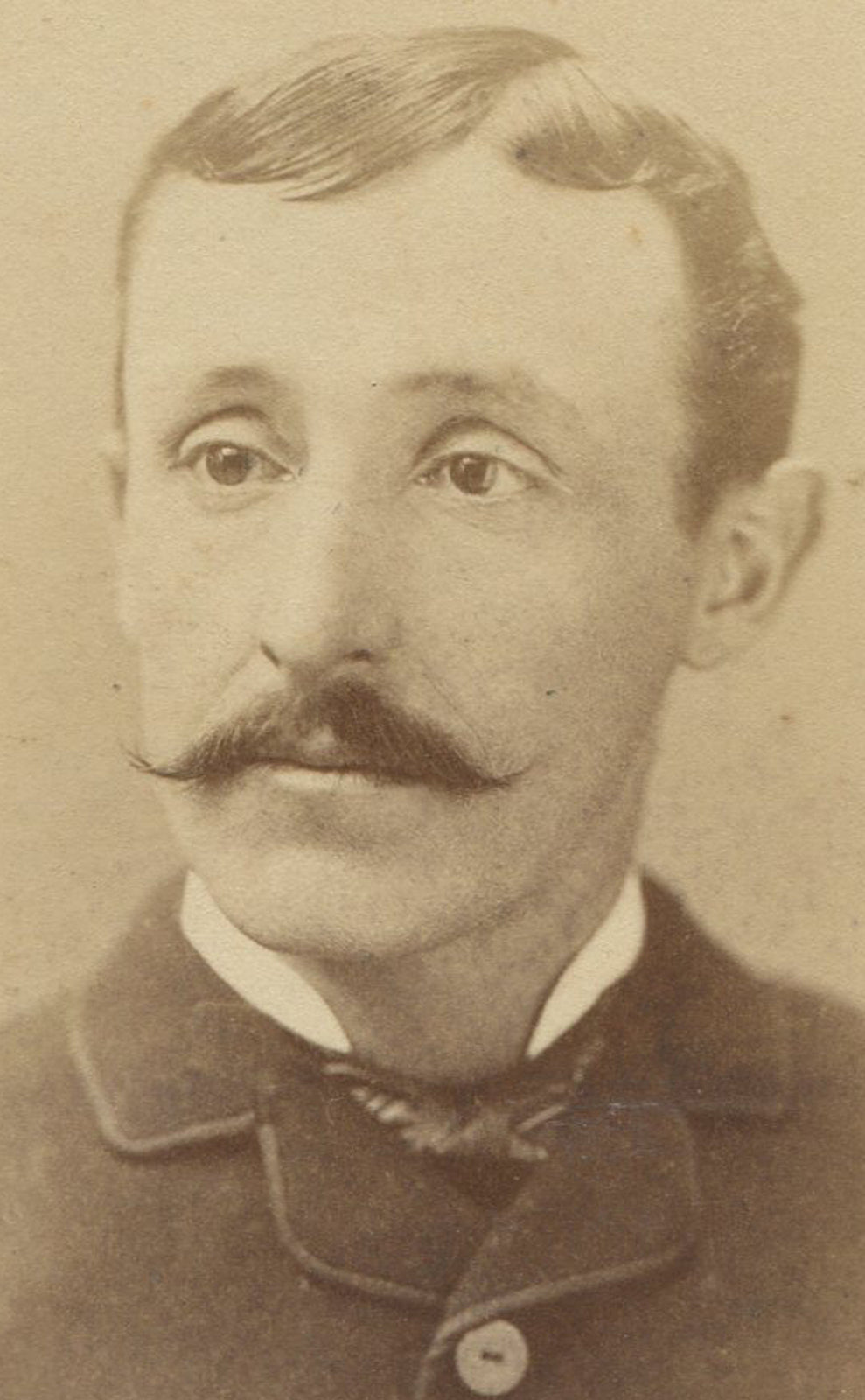 Vintage Cabinet Card Photo - Inspector Clouseau Look-Alike with Mustache, Pottsville PA