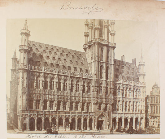 BRUSSELS, HOTEL DE VILLE, CITY HALL. 8x10 reprint