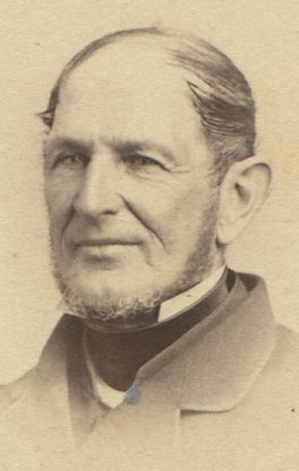 Sharp Old Man with Comb Over//Bald Man//Piercing Eyes//Vintage//CDV BY GURNEY.