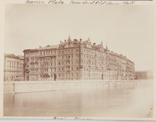 ARCHITECTURAL VIEW. MUNICH, BAVARIA. 8x10 reprint