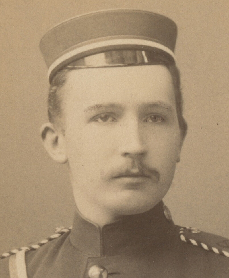 GERMAN IMPERIAL SOLDIER 1800S IDED, PHOTO