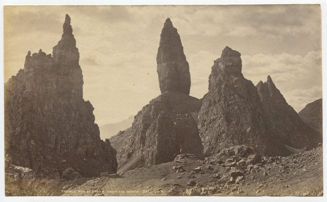 THE STORR HILL, SCOTLAND. 4.5 X 7.5 INCH UNMOUNTED ALBUMEN CIRCA 1890.