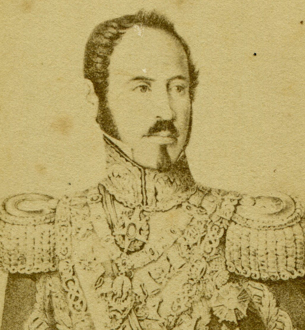 BALDOMERO ESPARTERO, REGENT OF SPAIN. CDV OF PAINTING.