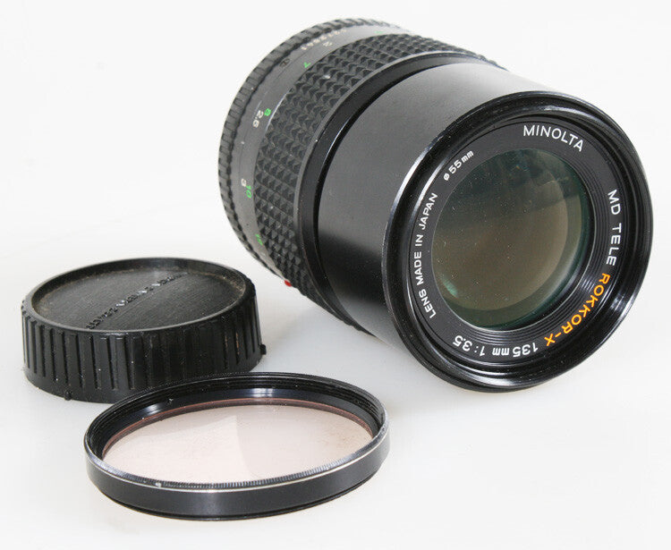 MINOLTA ROKKOR-X 135MM F/3.5 MD LENS FOR PARTS