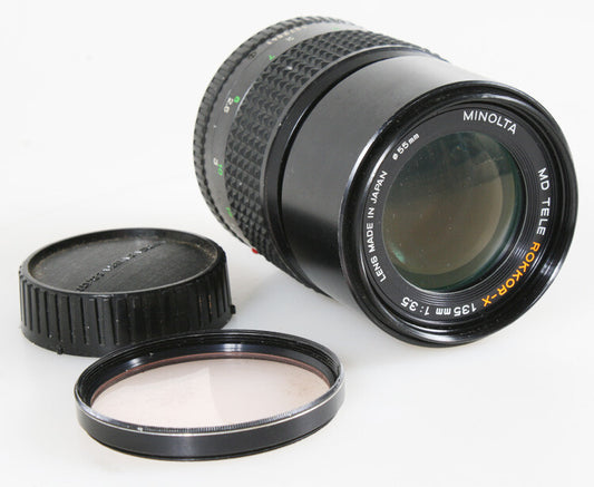 MINOLTA ROKKOR-X 135MM F/3.5 MD LENS FOR PARTS